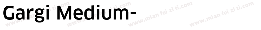 Gargi Medium字体转换